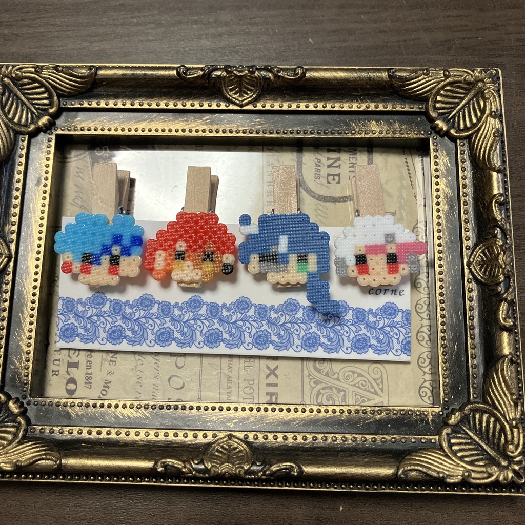 ミニアイロンビーズ🐏さんクリップセット