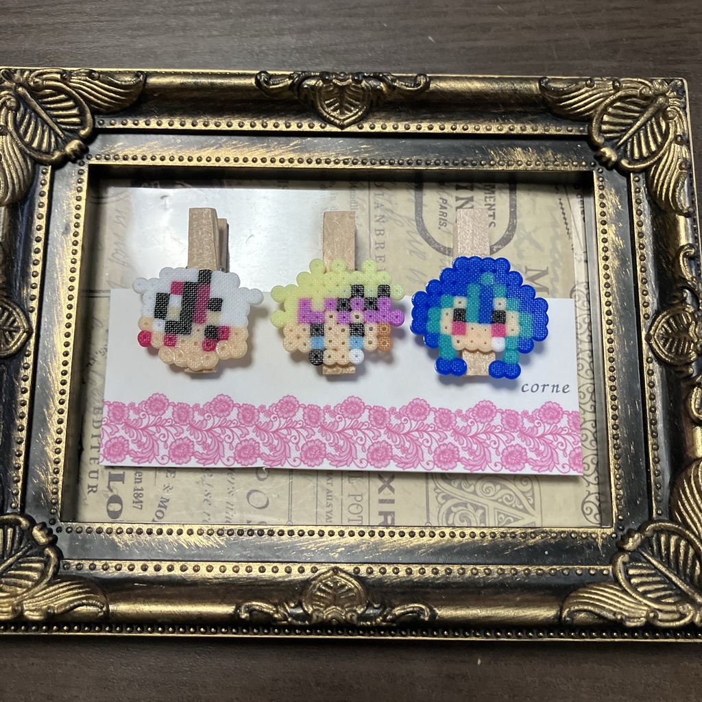 ミニアイロンビーズ🐏さんクリップセット