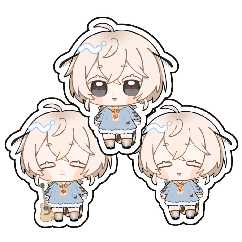 [ Debut Goods ]ちびまゆ3体ステッカー