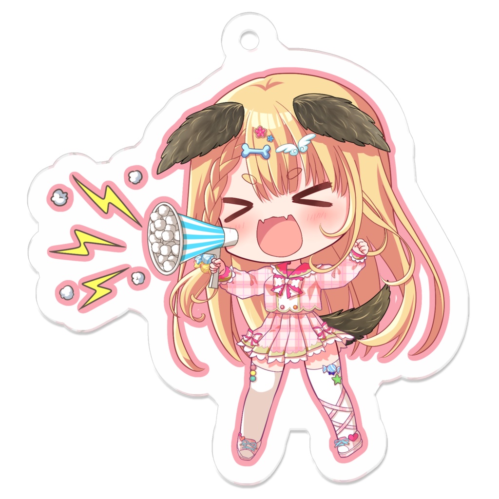 朝霧くるみ　アクリルキーホルダー（ポッピンキャンディ☆フィーバー！）50 x 50 (mm)