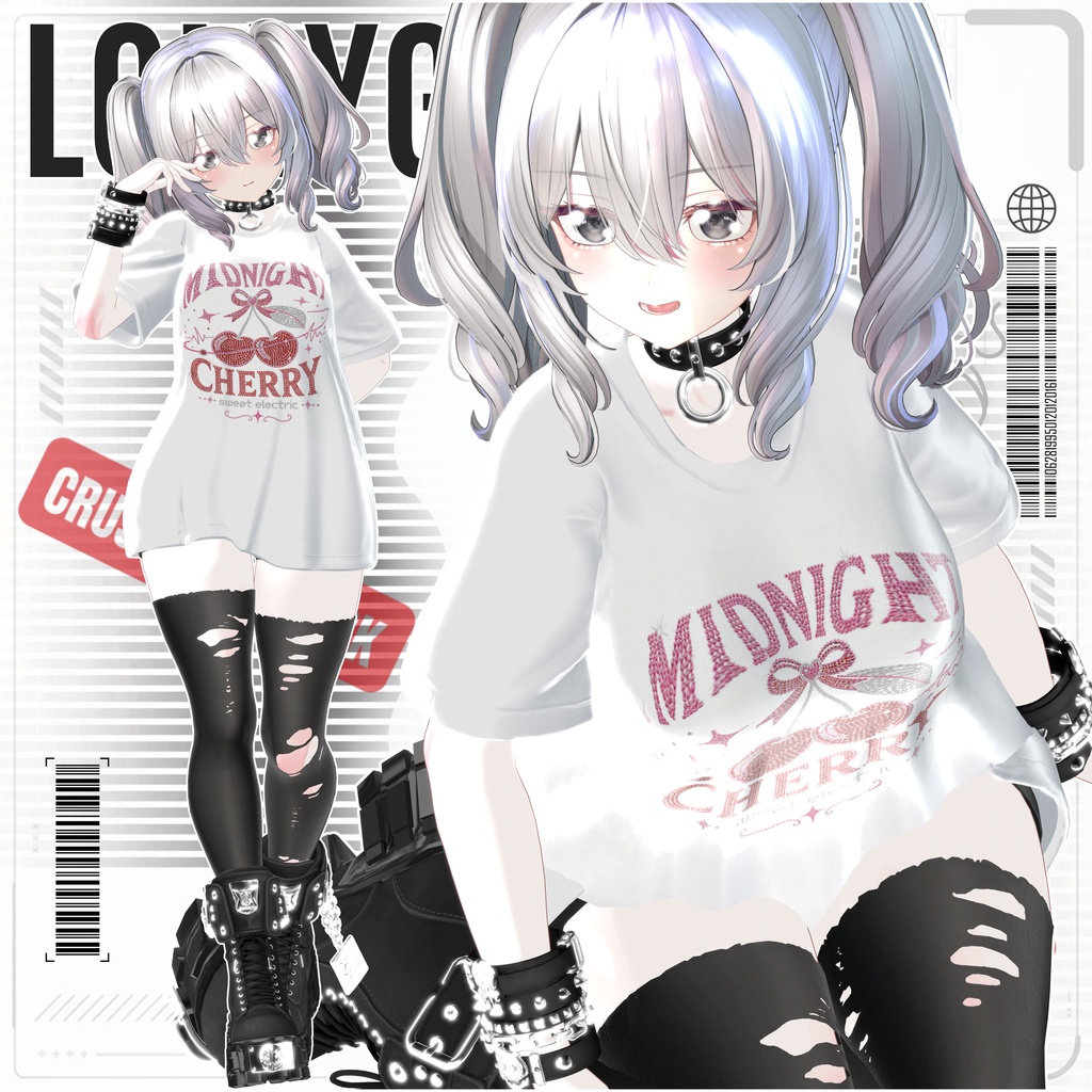🖤Sale✦(17アバター対応)Crush Punk Set / クラッシュパンクセット⛓️🖤