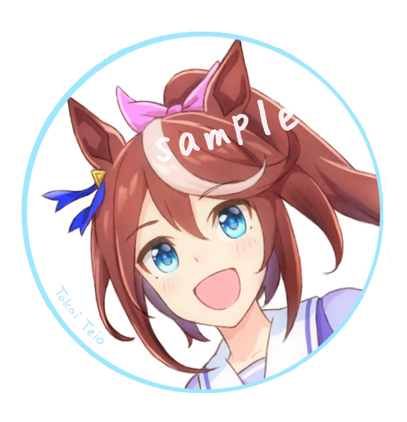 缶バッチ_ウマ娘トウカイテイオー