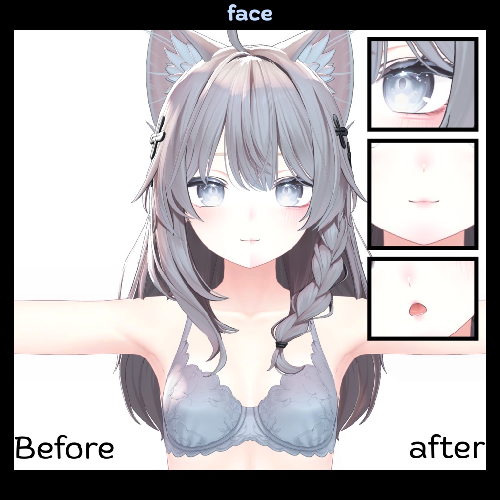 【しなのShinano】 MYAOG Make up & body texture + FX