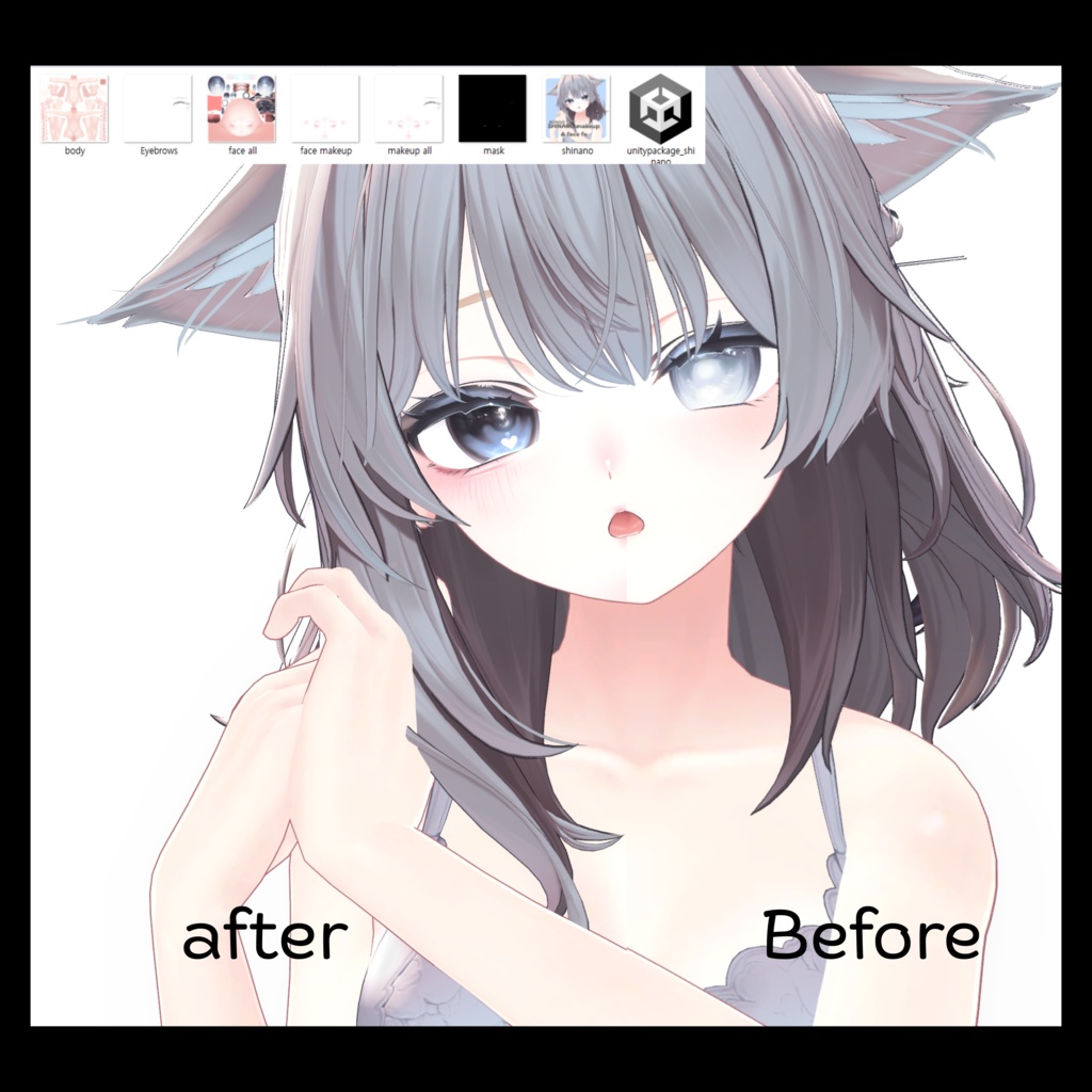 【しなのShinano】 MYAOG Make up & body texture + FX