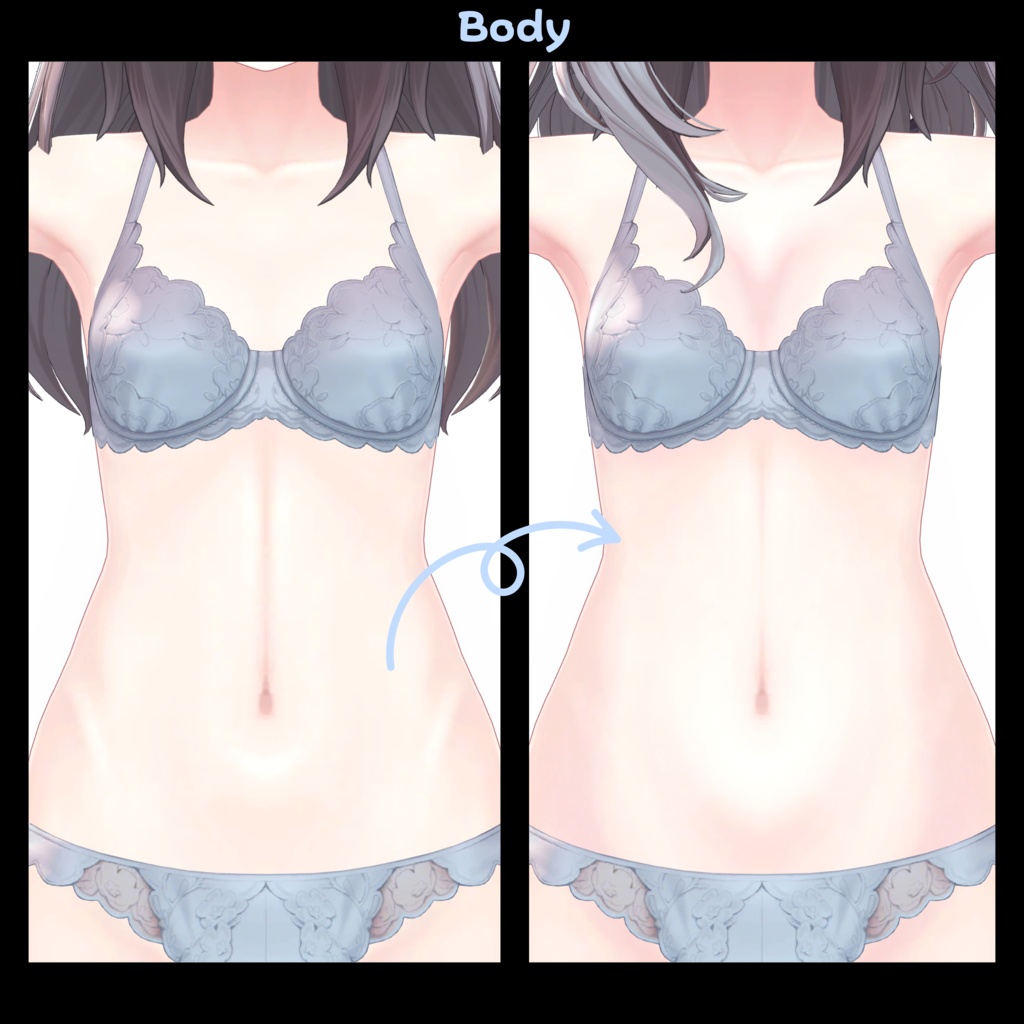 【しなのShinano】 MYAOG Make up & body texture + FX