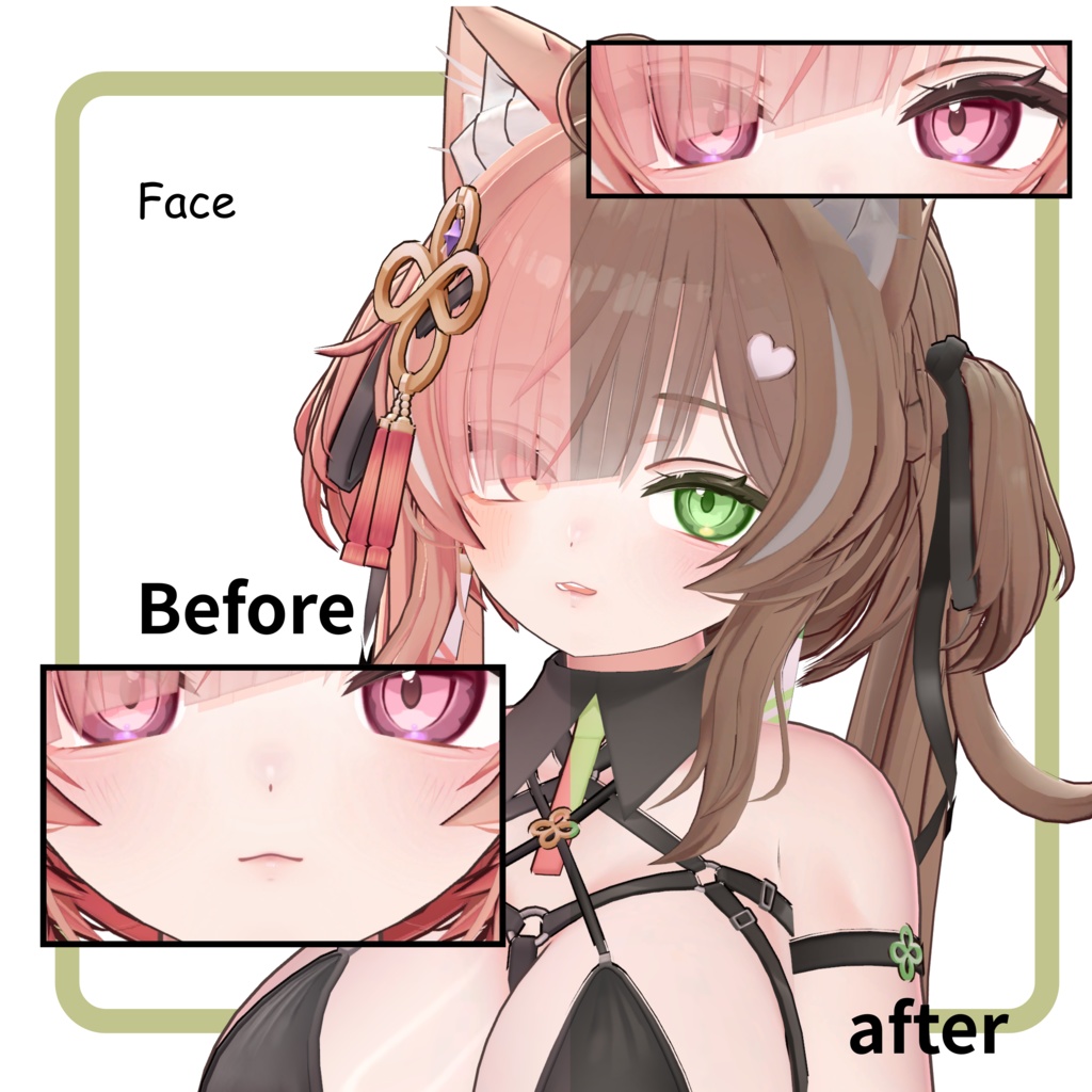 【イチゴICHIGO】 🍓MYAOG Make up , body & eye texture