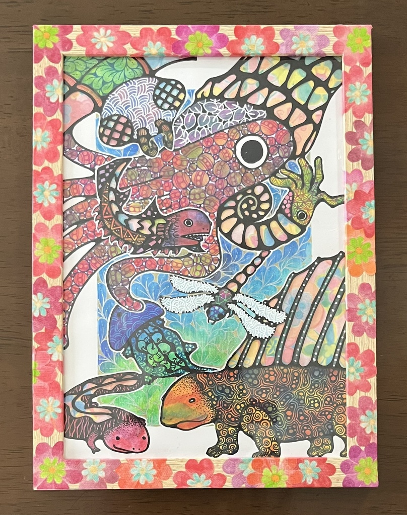 A5原画【海と陸】