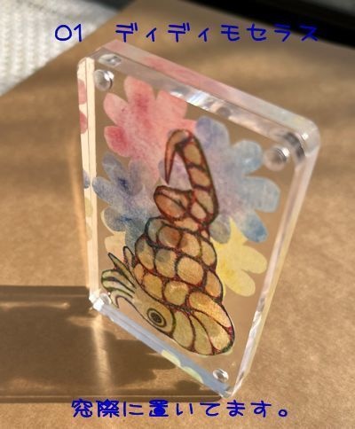 柔らかい光を通すミニ原画(カラー)