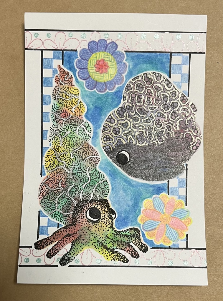 同じ絵で色々な描き方をした原画(10種セット)