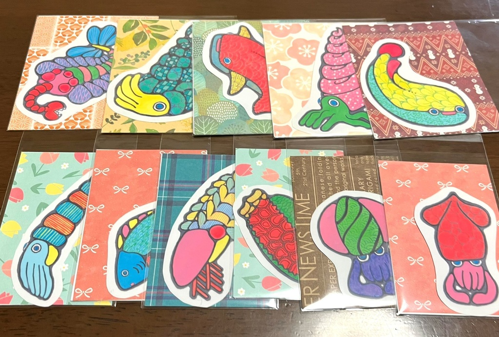 ダイカット風 手作りステッカー