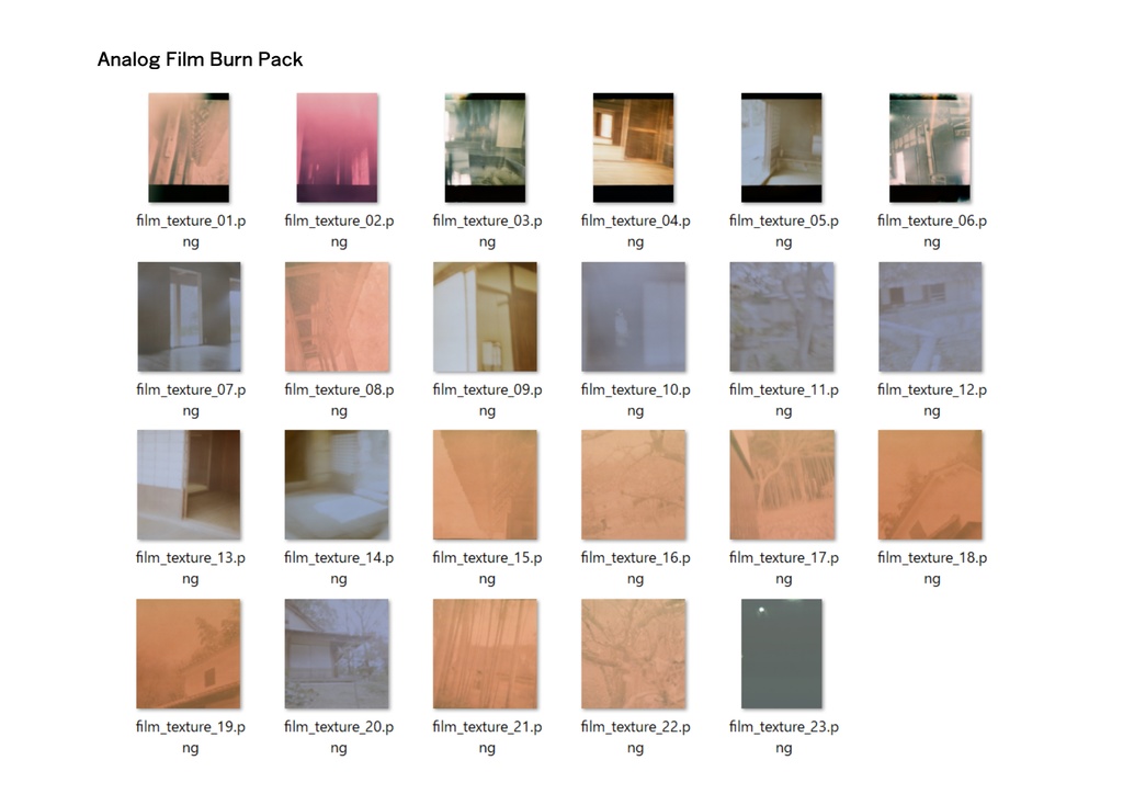 Analog Film Burn Pack