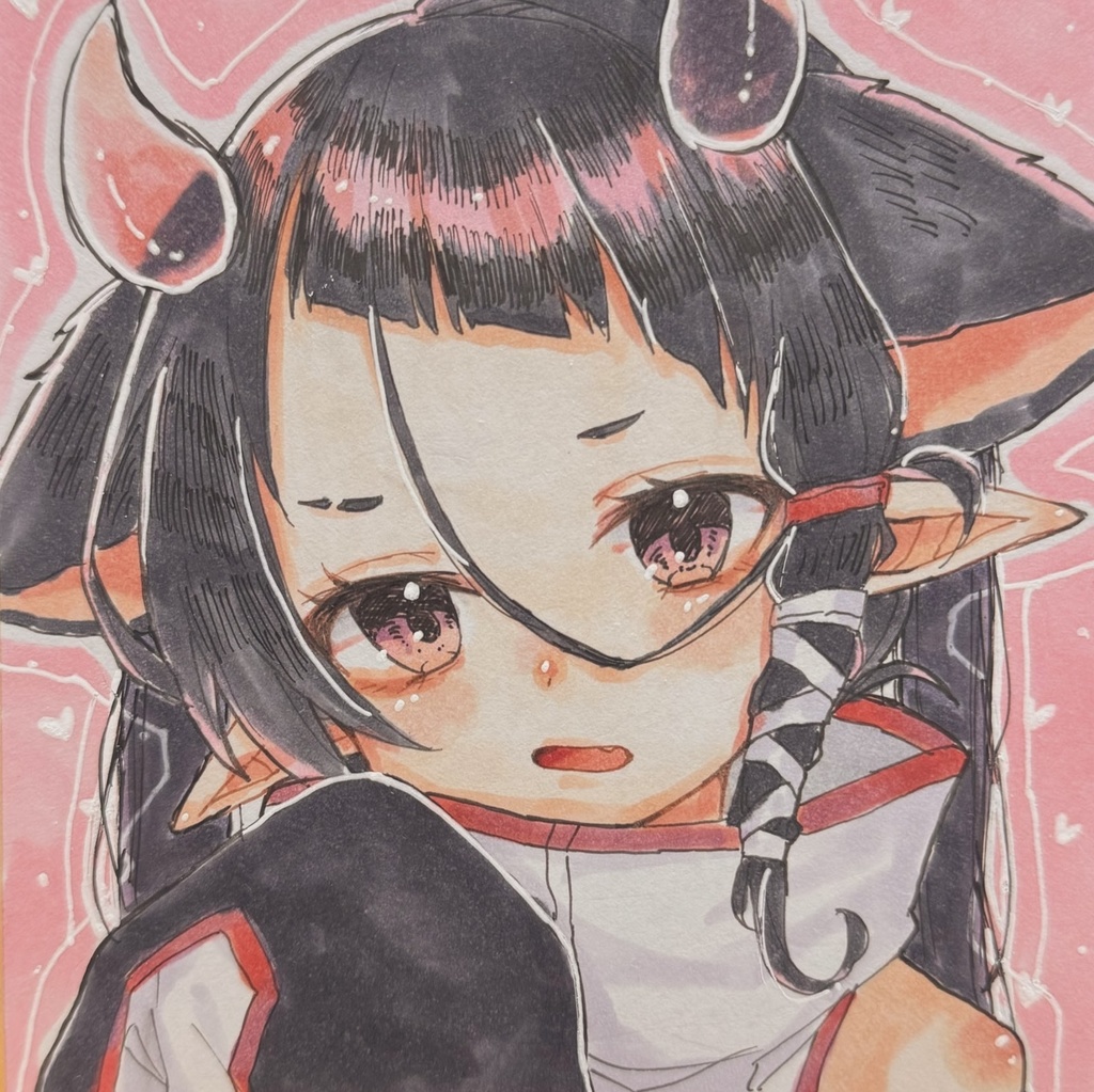 椎乃のめ＊描き下ろし色紙