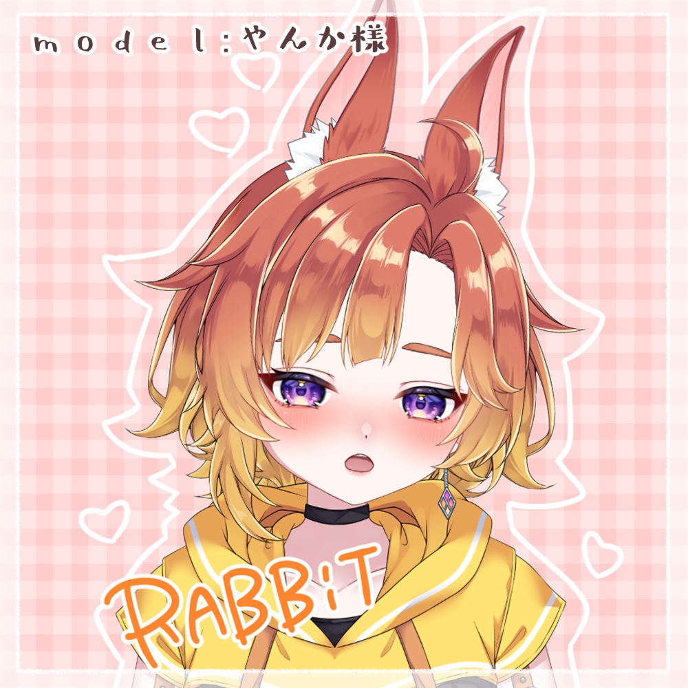 【Live2D素材】色変え自由*ぽよぽよ動くケモ耳4種