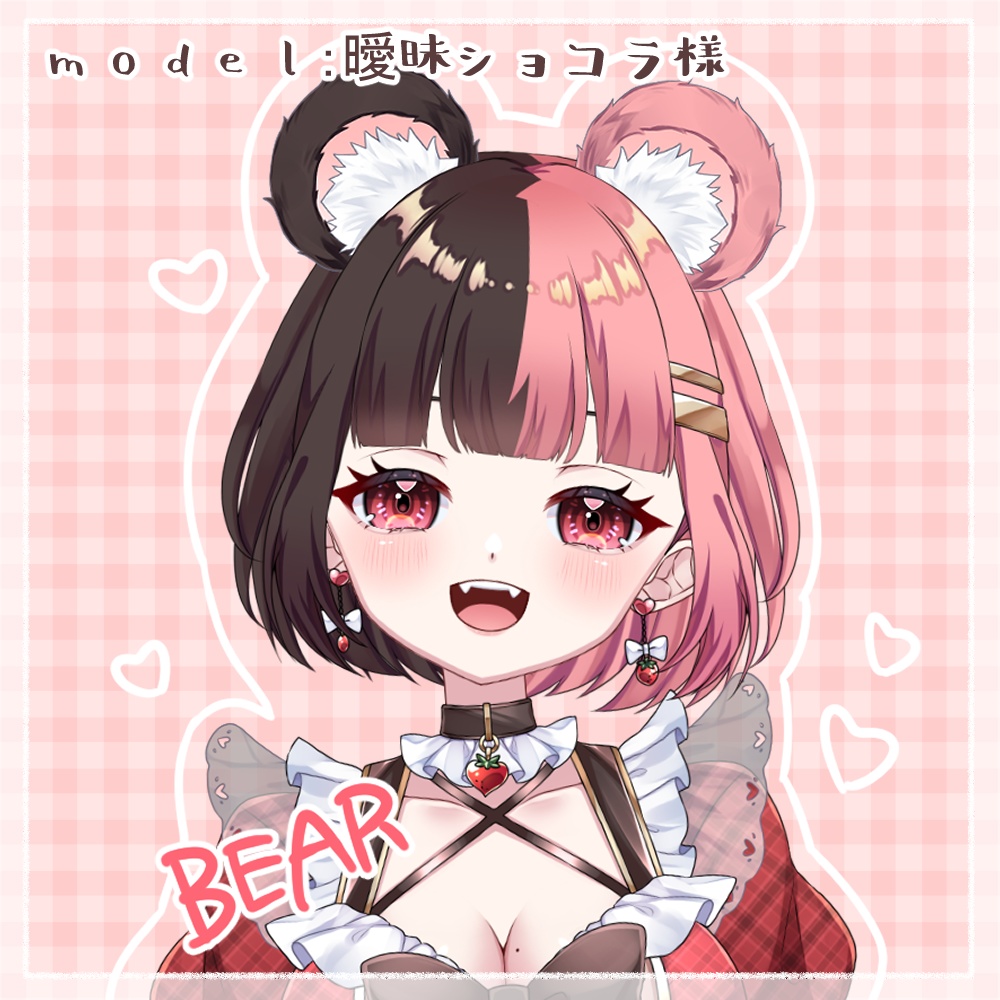 【Live2D素材】色変え自由*ぽよぽよ動くケモ耳4種