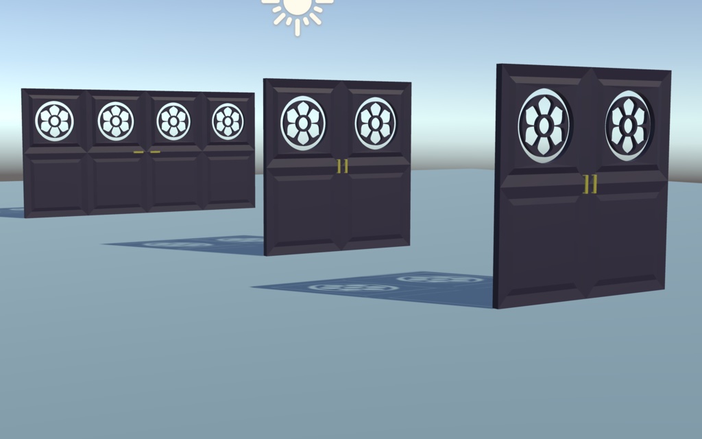 ジョイントドア3種セット(折れ戸・引き戸・開き戸)