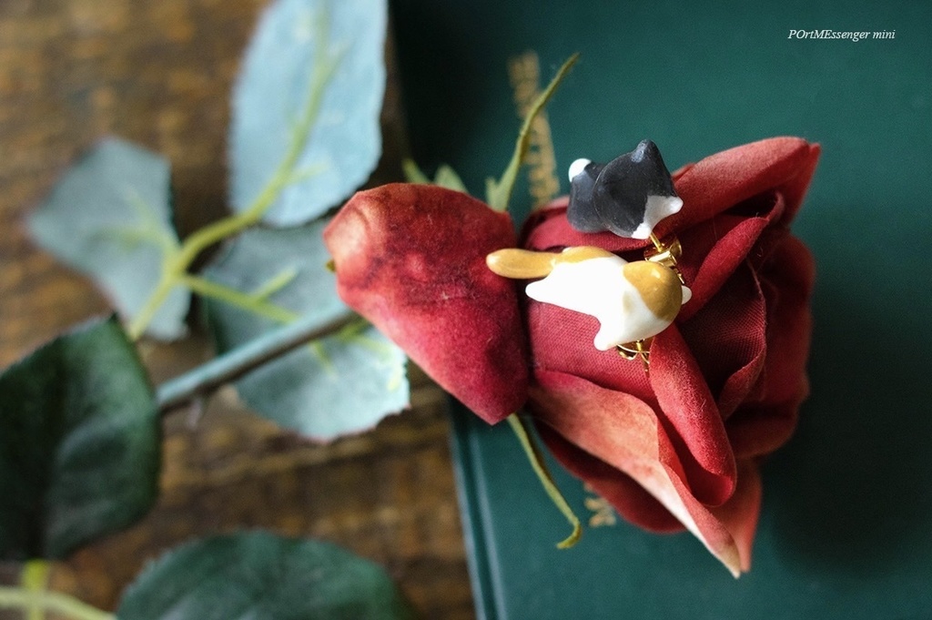 しまぐにゃんこピアス(イヤリング)