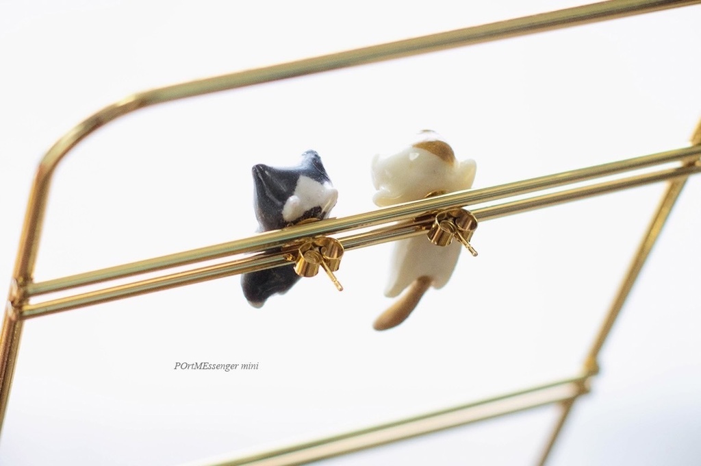 しまぐにゃんこピアス(イヤリング)