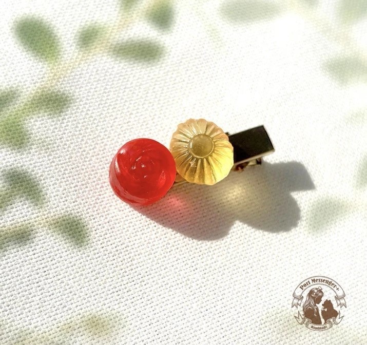 薔薇と菊のミニクリップ