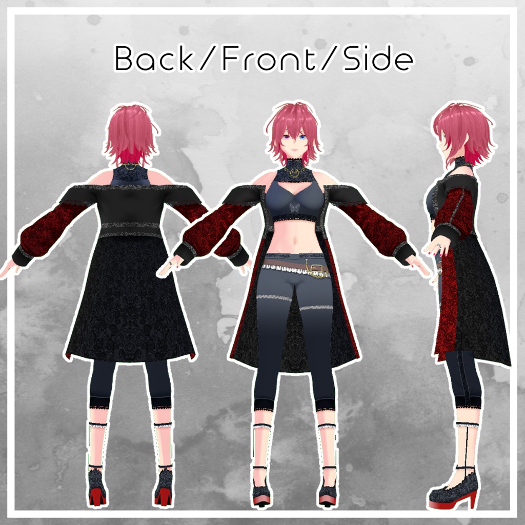 3Dモデル【Rose】VRM/Vroid/VRChat