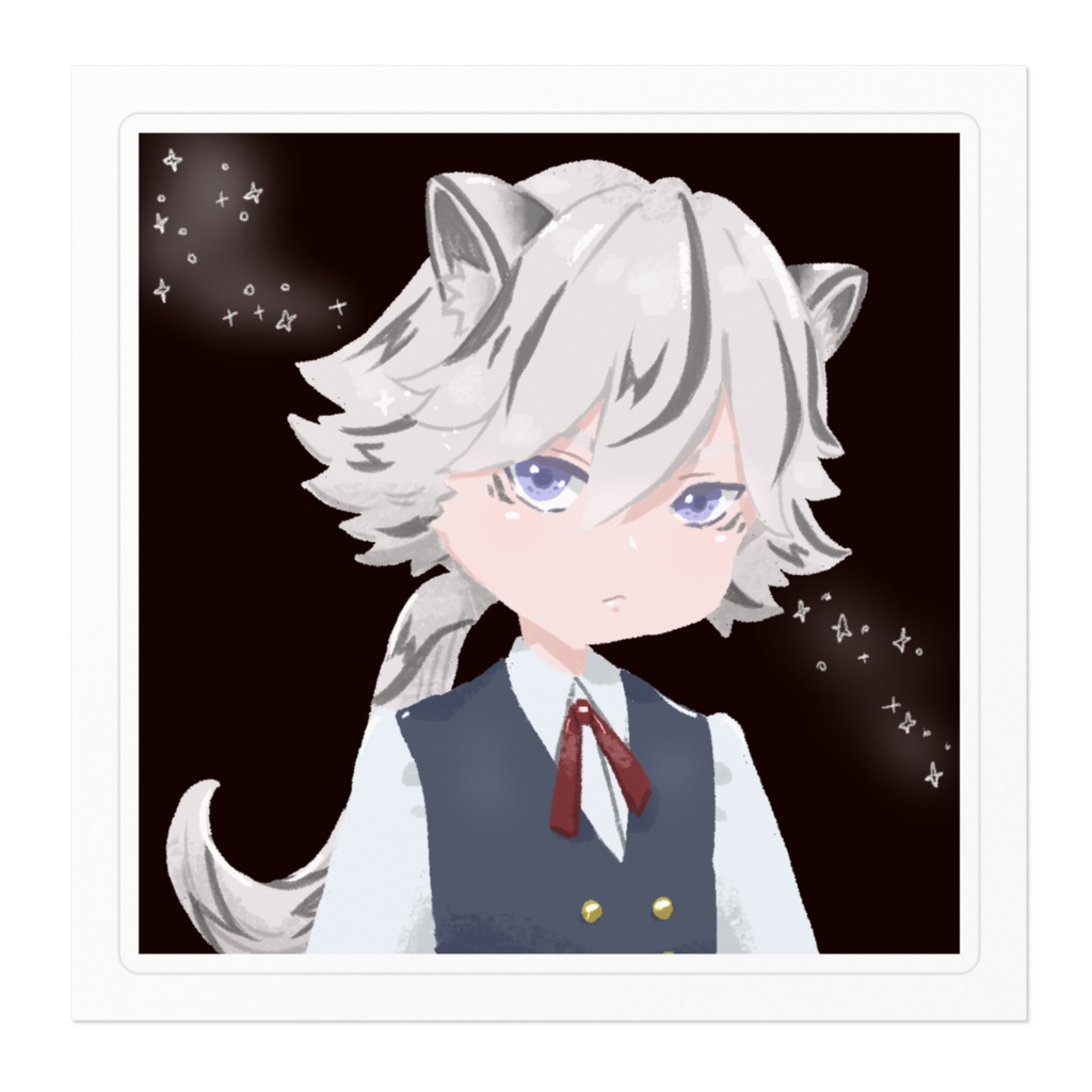 ホワイトタイガー ステッカー