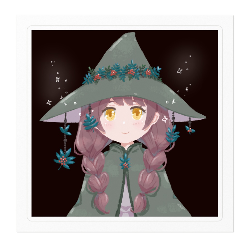 緑の魔法使い ステッカー