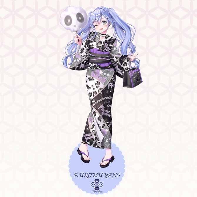 夜乃くろむ　浴衣アクリルスタンド