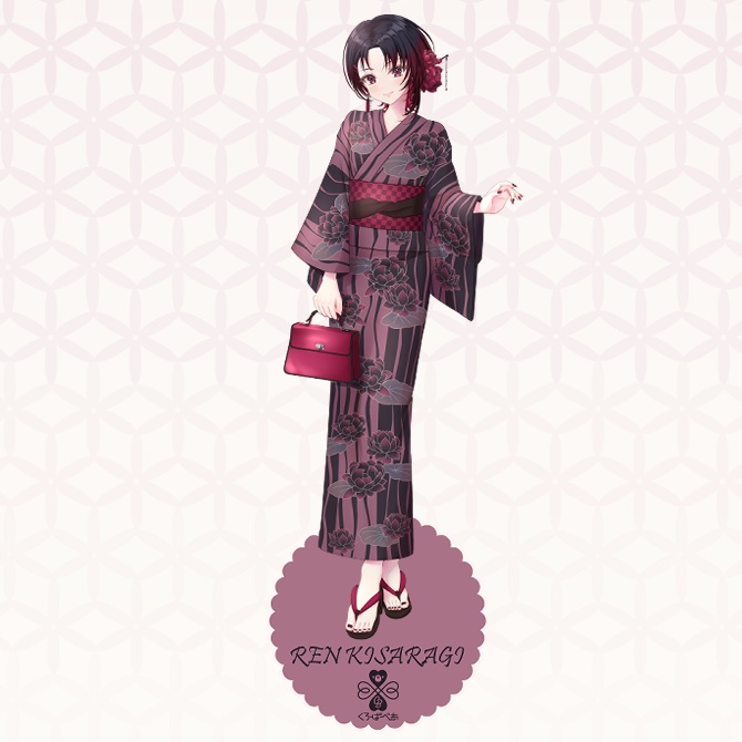 如月れん　浴衣アクリルスタンド