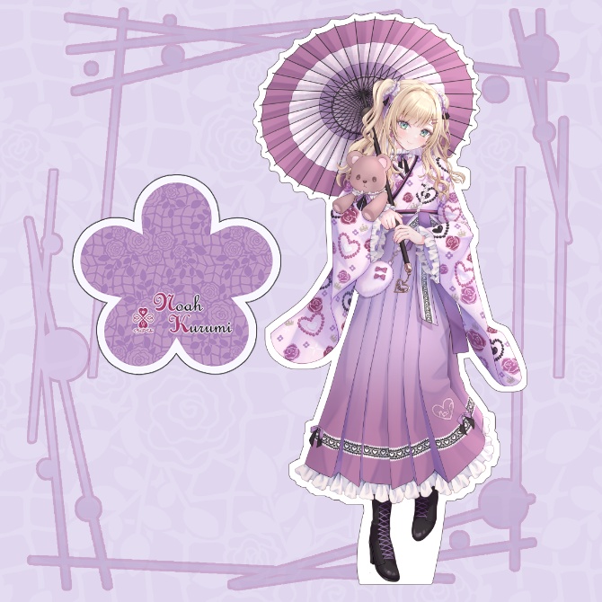 胡桃のあ 袴アクリルスタンド