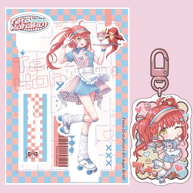 心白てとフレーム付きアクスタ＆アクキーセット