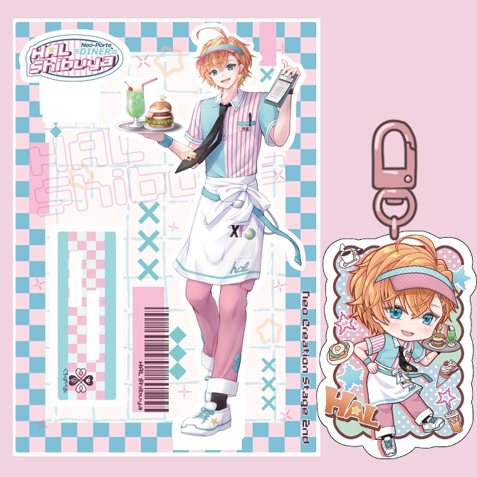 渋谷ハルフレーム付きアクスタ＆アクキーセット