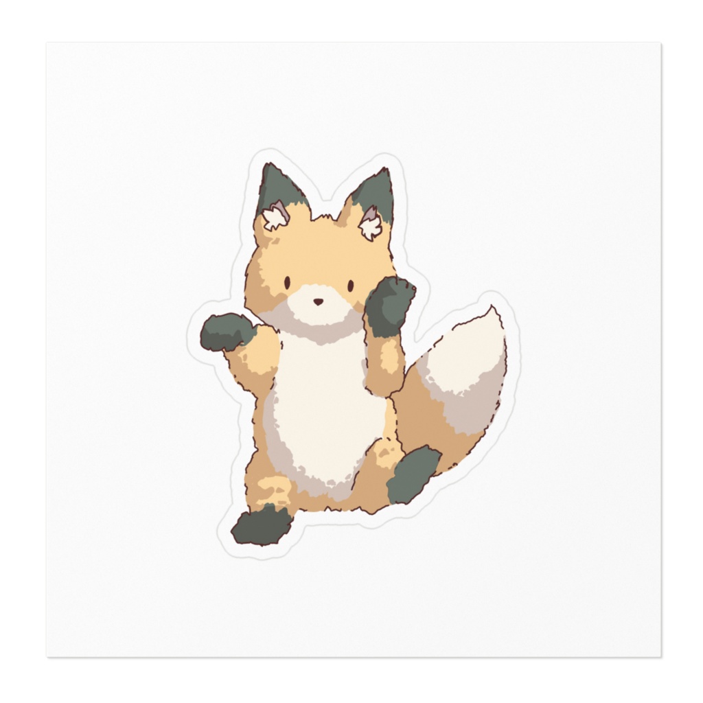 きつねステッカーA