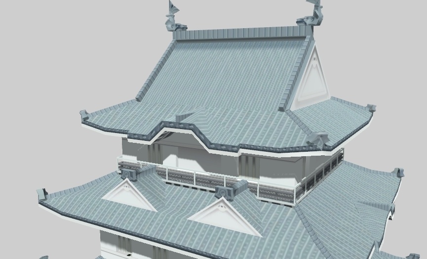 お城の天守閣(小田原城)