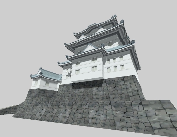 お城の天守閣(小田原城)