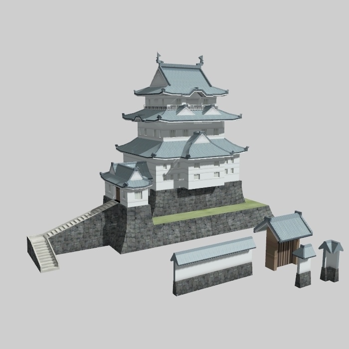 お城の天守閣(小田原城)