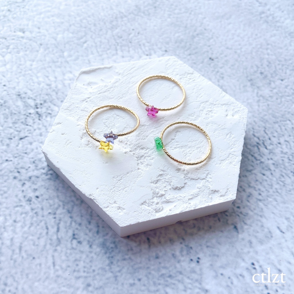 【非公式】Aster Arcadia アスター・アルカディア イメージ  3点セット 星 指輪