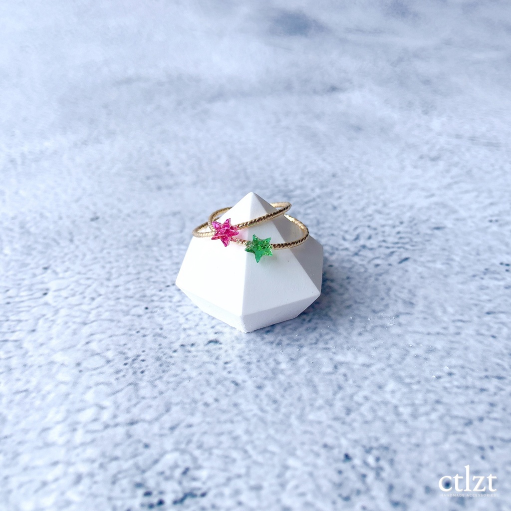 【非公式】Aster Arcadia アスター・アルカディア イメージ  3点セット 星 指輪