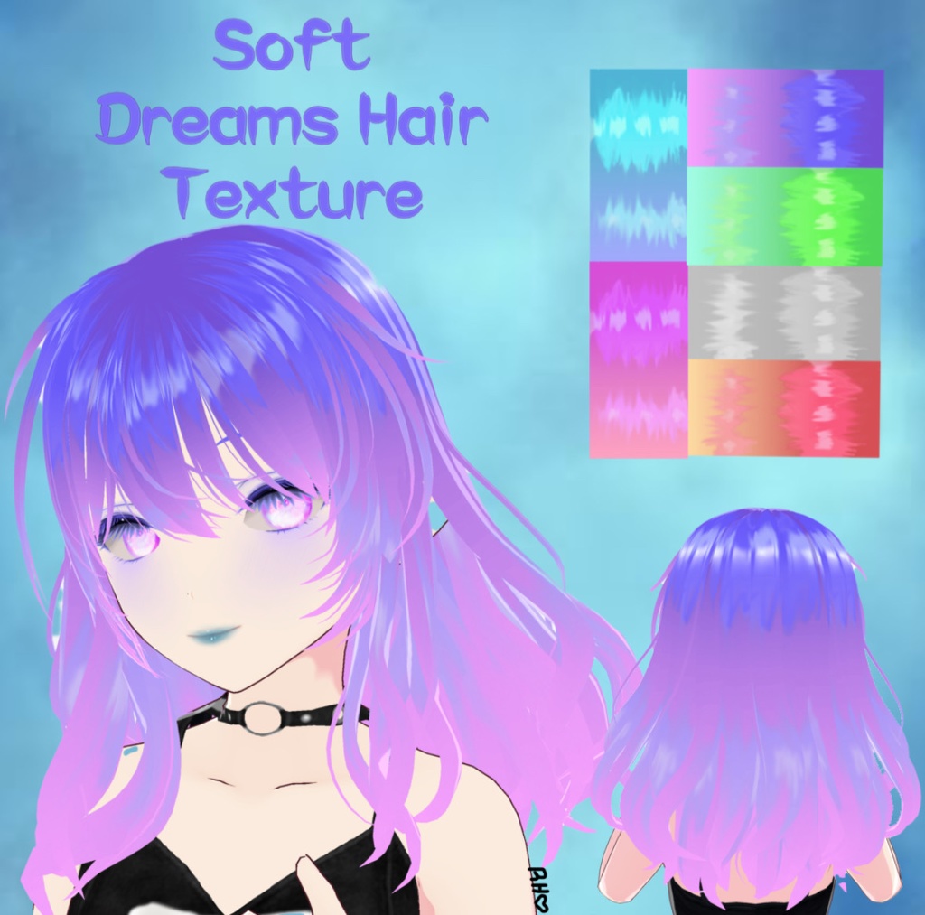 (RHO) Soft Dreams Hair Texture (VRoid)