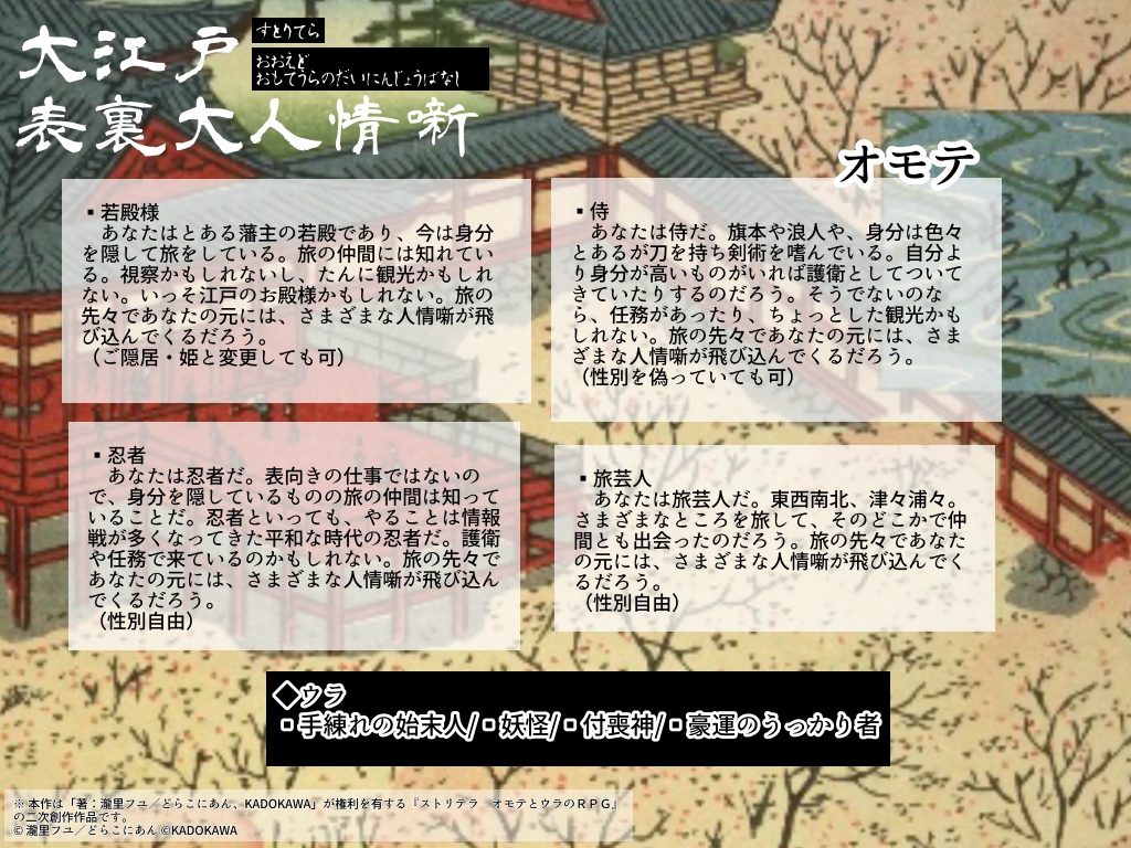 【ストリテラ】大江戸・表裏大人情噺