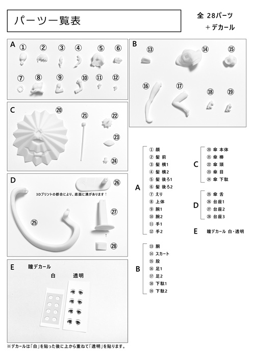多々良 小傘【未塗装ガレージキット】
