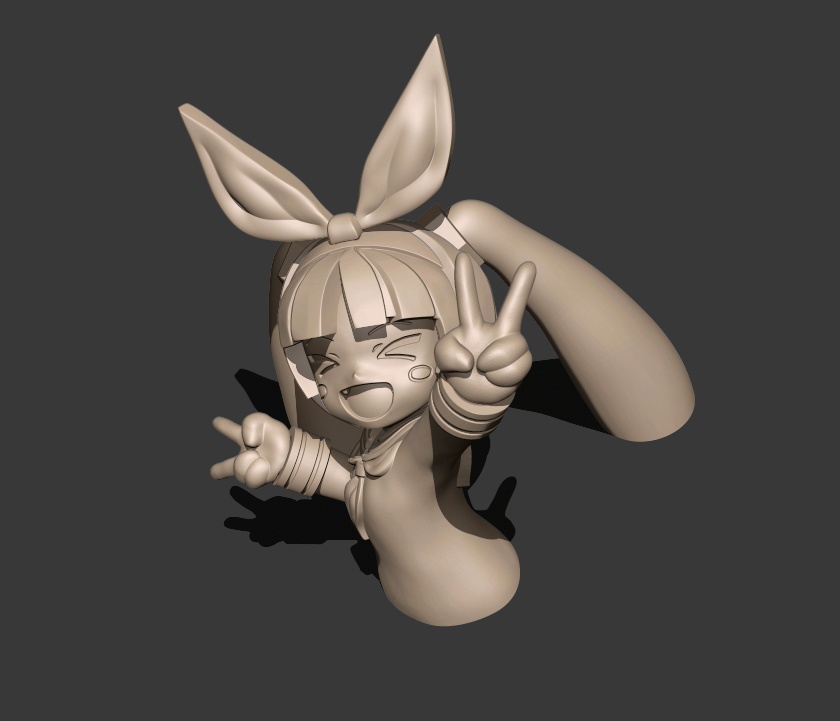 【無料配布】ミニニパ子 3Dプリント用モデルデータ