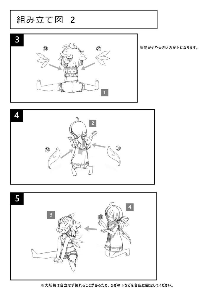 チルノ&大妖精 なかよしお泊まり会【未塗装ガレージキット】