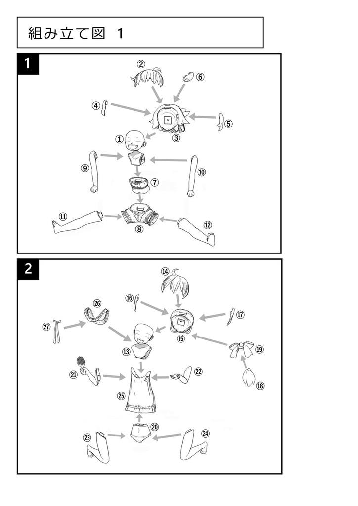 チルノ&大妖精 なかよしお泊まり会【未塗装ガレージキット】