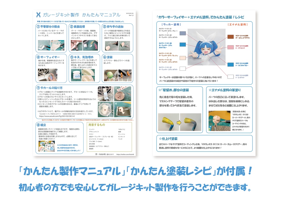 ミニニパ子 3Dプリント スターターキット【未塗装ガレージキット】