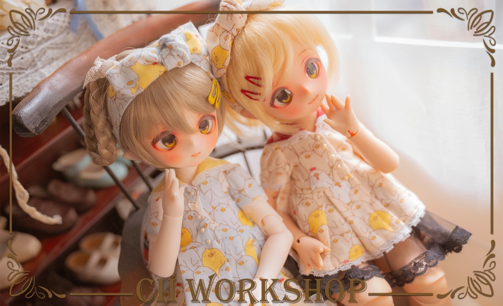 「ビンテージ・ひよこ」 お洋服6点セット for MDD/Kumako用