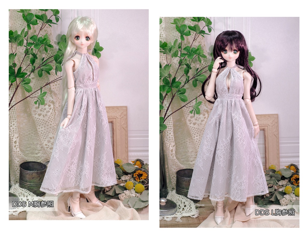 ノースリーブレースマキシワンピースfor SDGr/DD☆全5色☆