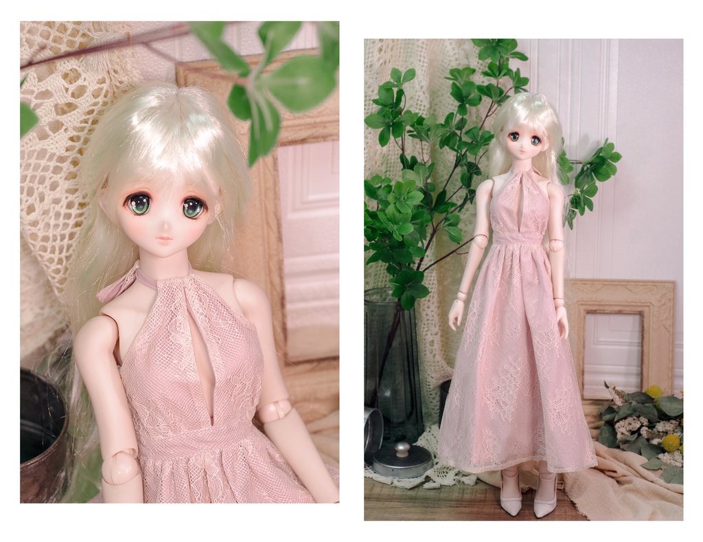 ノースリーブレースマキシワンピースfor SDGr/DD☆全5色☆