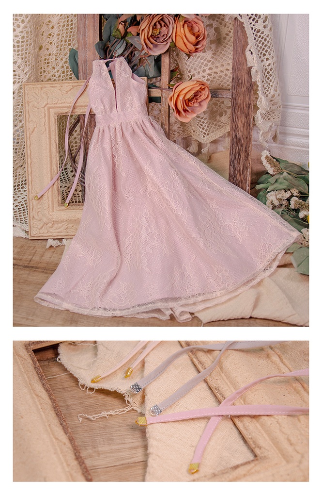 ノースリーブレースマキシワンピースfor SDGr/DD☆全5色☆