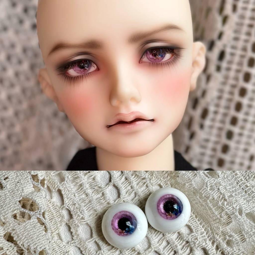 ドールアイ クリスタル付きレジンアイ 14mm/16mm/18mm