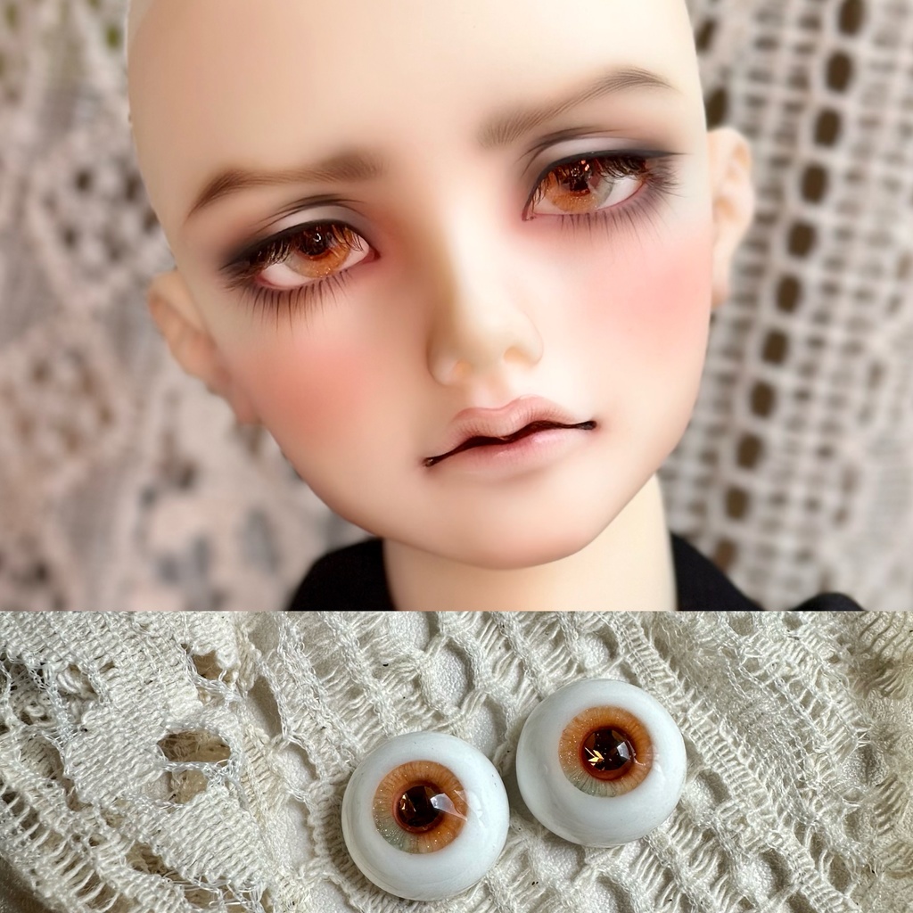 ドールアイ クリスタル付きレジンアイ 14mm/16mm/18mm