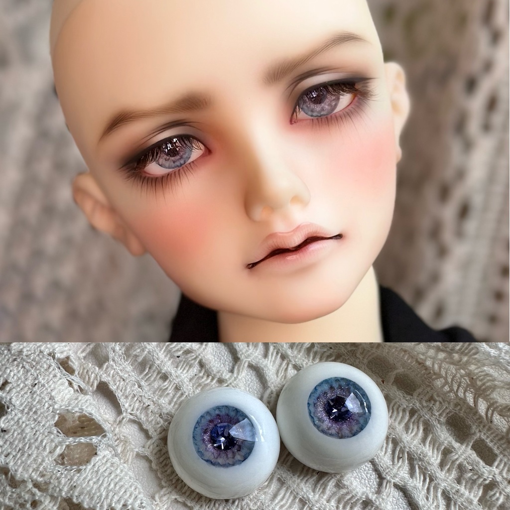 ドールアイ クリスタル付きレジンアイ 14mm/16mm/18mm